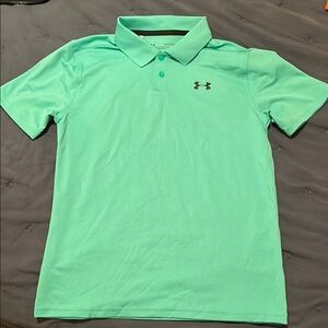 Under Armour Youth XL Mint Green Polo Shirt
